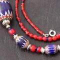 アンティーク シェブロン玉 ネックレス　Antique Chevron Necklace