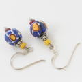 アンティーク ラウンド ミルフィオリ　ピアス　Antique Round Millefiori Earrings