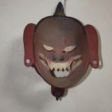 木彫舞踏面阿修羅　Wooden Mask Asura