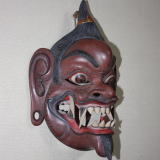 木彫舞踏面阿修羅　Wooden Mask Asura