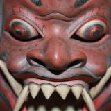 木彫舞踏面阿修羅　Wooden Mask Asura